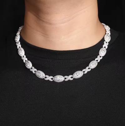 Cadena Oval Pavé Luxe